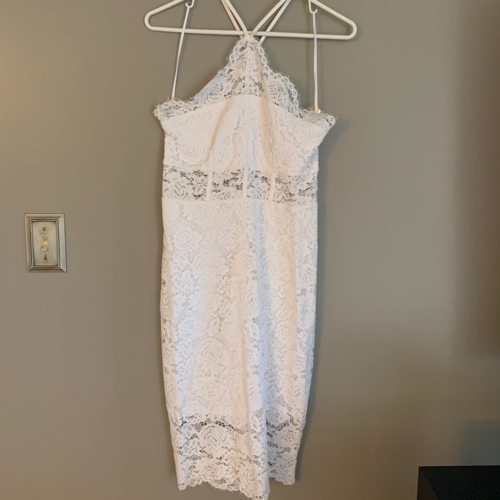 White lace dress